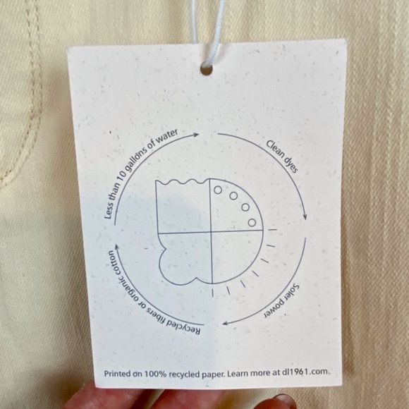 DL1961 Mara Mid Rise Straight in Parchment Size 18 New! - Picture 7 of 16